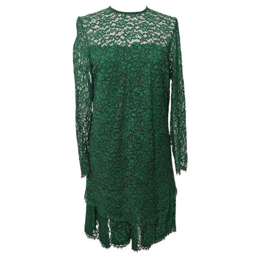 Ermanno Scervino Lace sheen Shift Dress USA 10/ 48